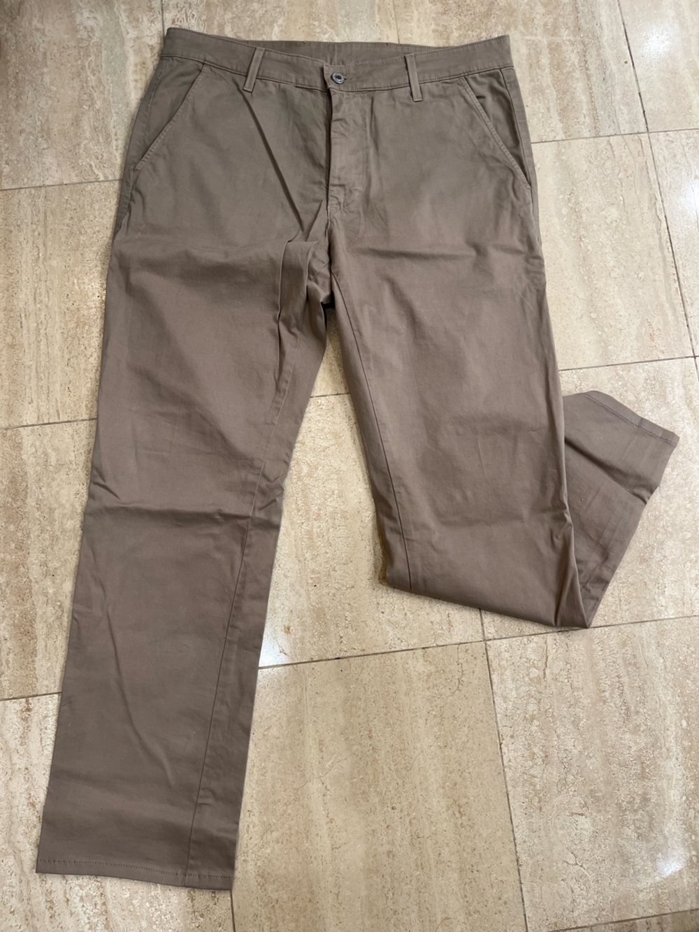 AG jeans Taupe Brown Slim Straight Chinos